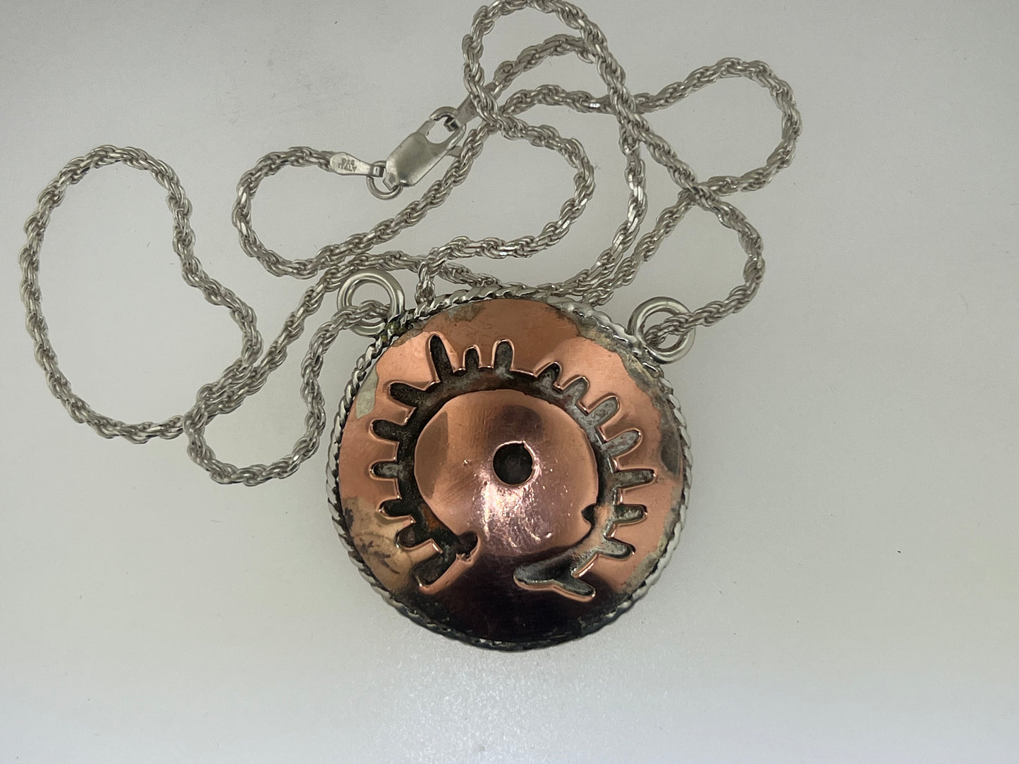 Copper sun pictograph one of a kind