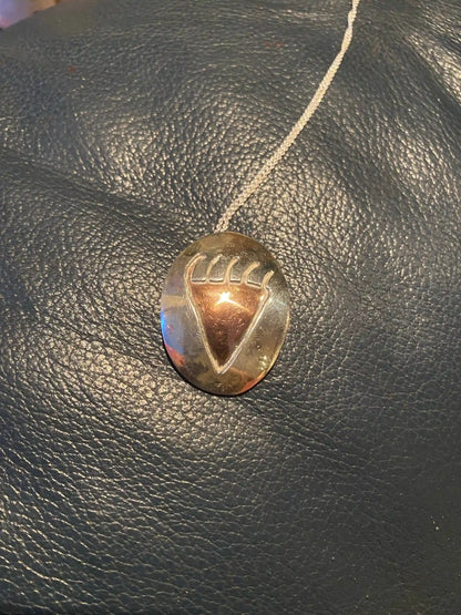 Bear Paw Pictograph Necklace (Custom Order)