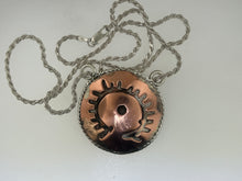 Load image into Gallery viewer, Copper sun  pictograph one of a kind
