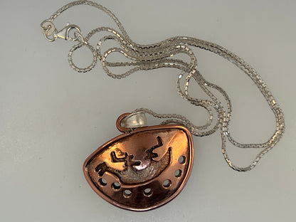 Copper Boat People Necklace