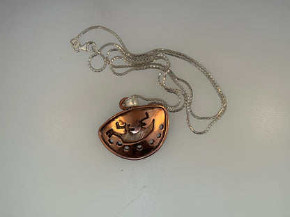 Copper Boat People Necklace