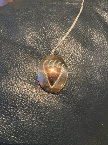 Bear Paw Pictograph Necklace (Custom Order)